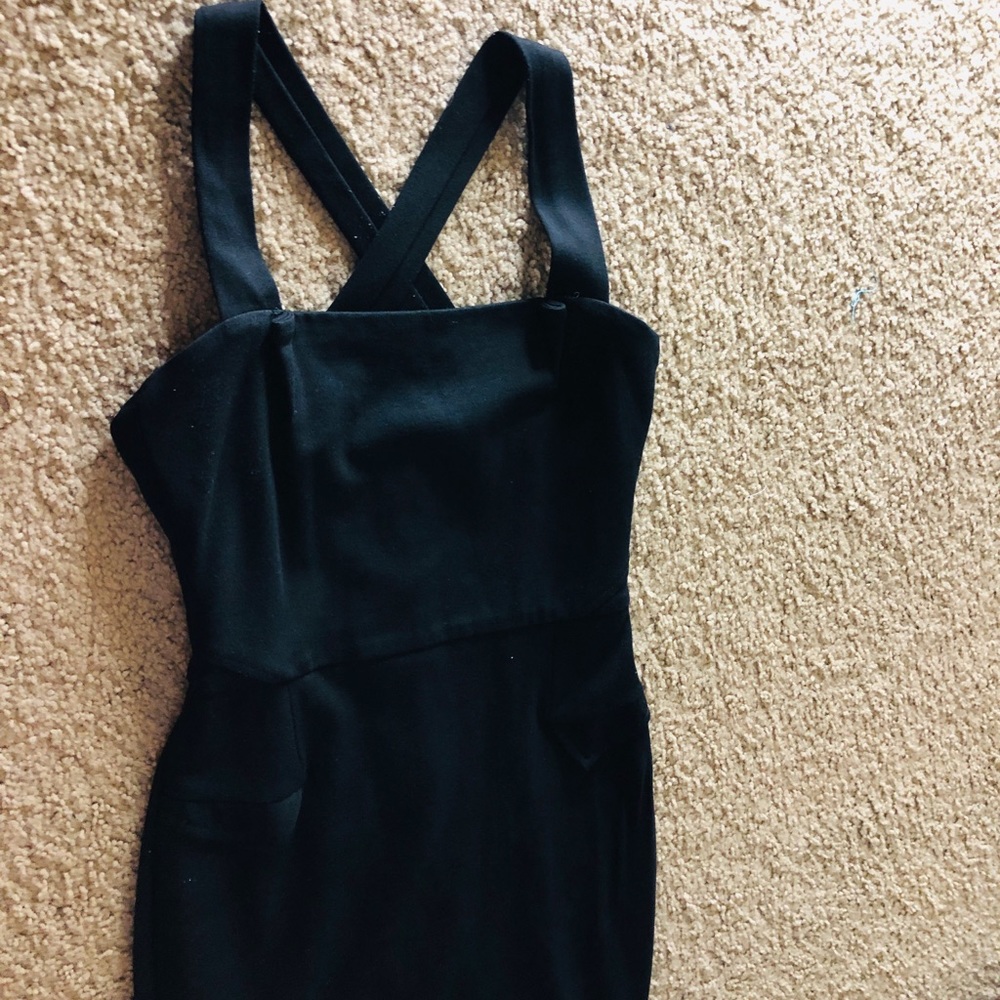Black mini dress